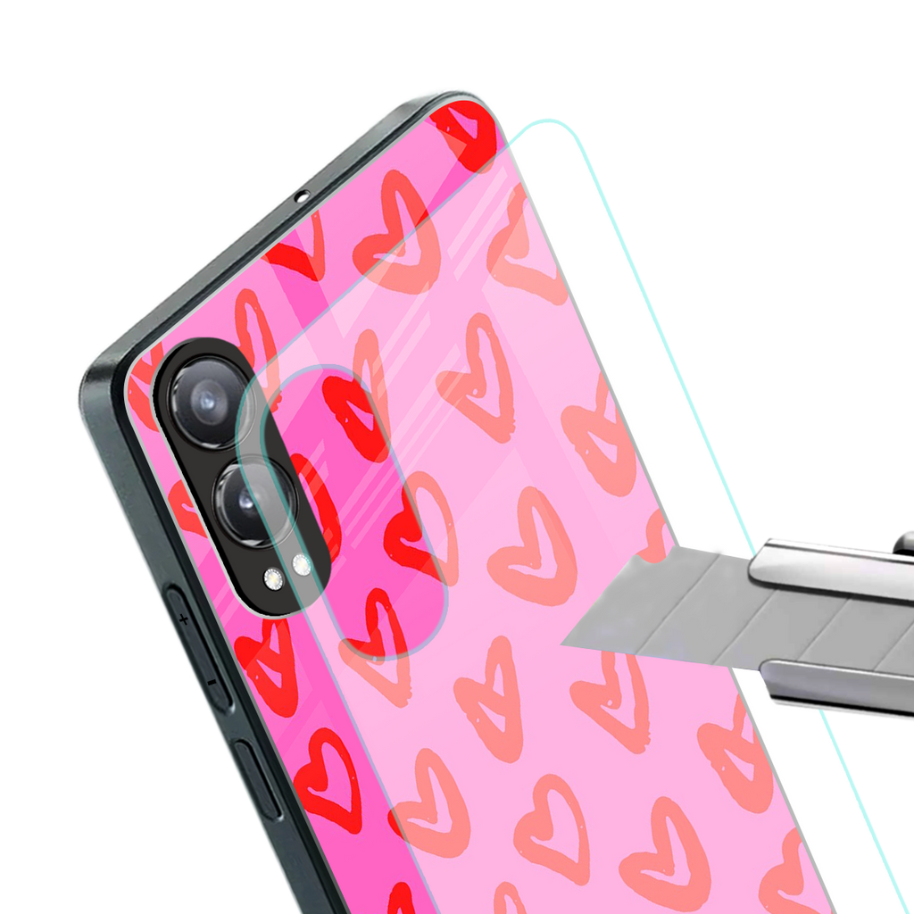 hot pink soul back phone cover | glass case for oneplus nord ce 4 lite