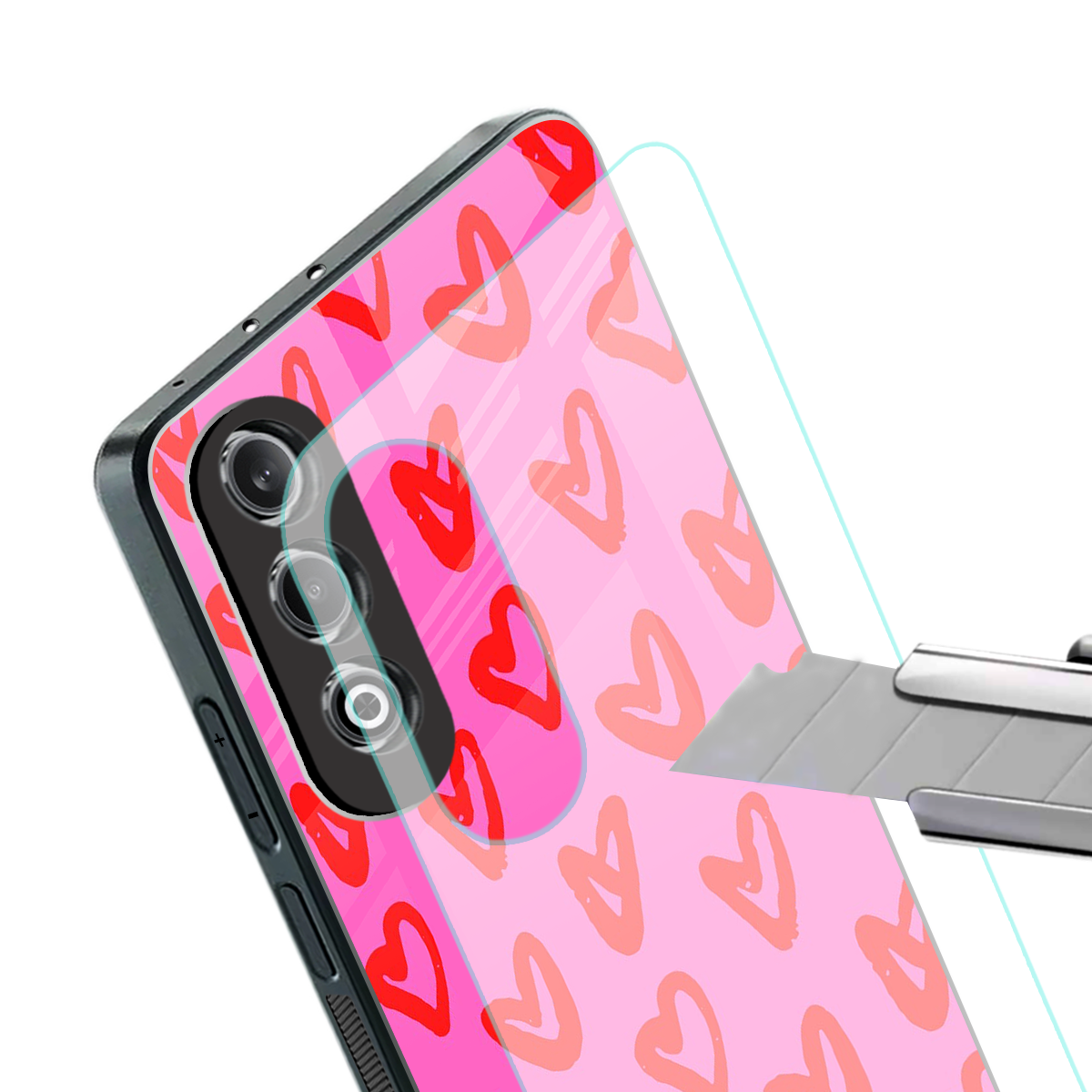 hot pink soul back phone cover | glass case for oneplus nord ce 4