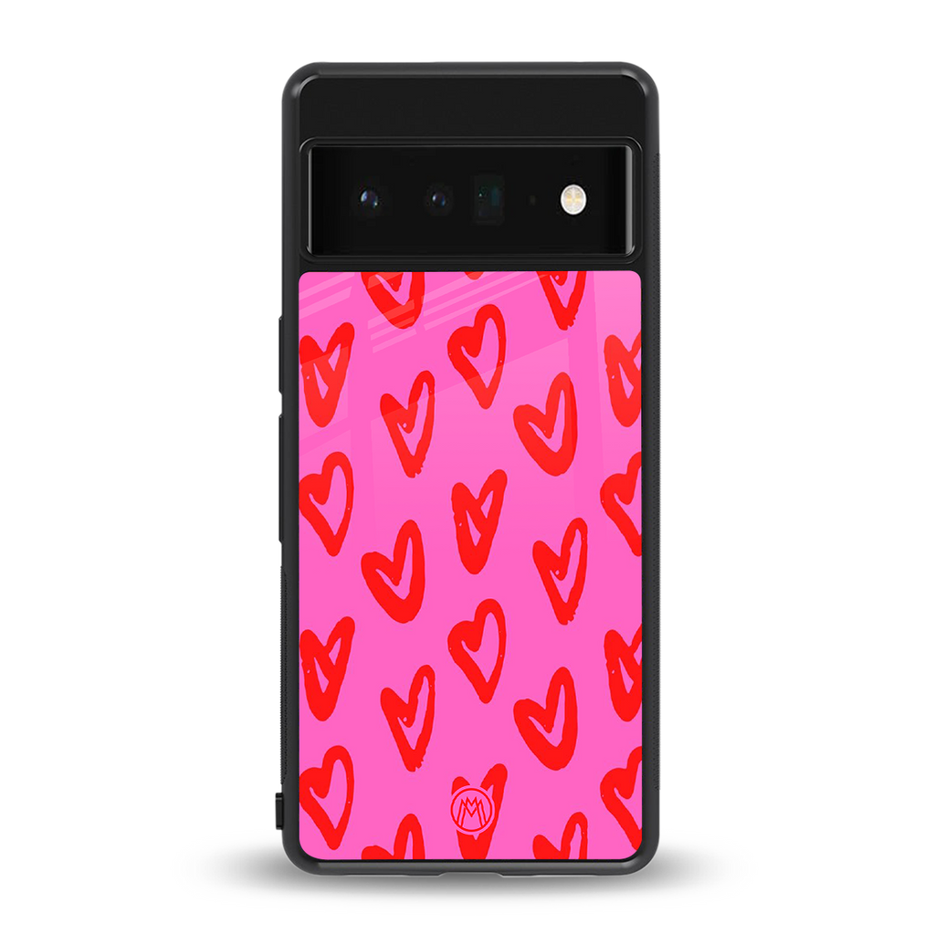 hot pink soul back phone cover | glass case for google pixel 6 pro