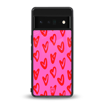 hot pink soul back phone cover | glass case for google pixel 6 pro