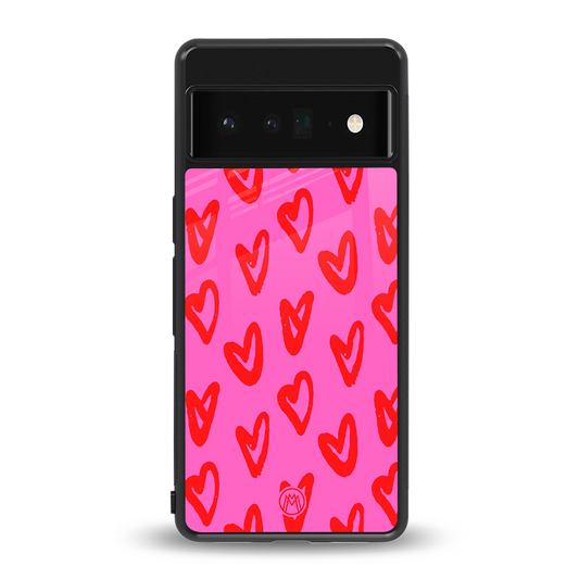 hot pink soul back phone cover | glass case for google pixel 6 pro