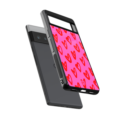 hot pink soul back phone cover | glass case for google pixel 6 pro