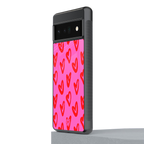 hot pink soul back phone cover | glass case for google pixel 6 pro
