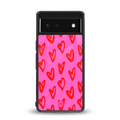 hot pink soul back phone cover | glass case for google pixel 6