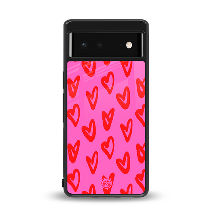 hot pink soul back phone cover | glass case for Google Pixel 6A