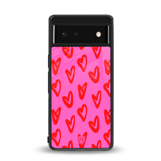 hot pink soul back phone cover | glass case for Google Pixel 6A