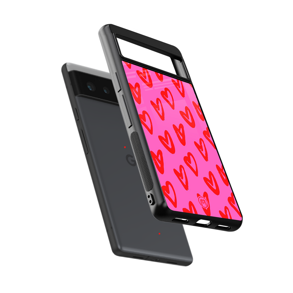 hot pink soul back phone cover | glass case for Google Pixel 6A