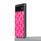 hot pink soul back phone cover | glass case for Google Pixel 6A
