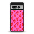 hot pink soul back phone cover | glass case for google pixel 7 pro