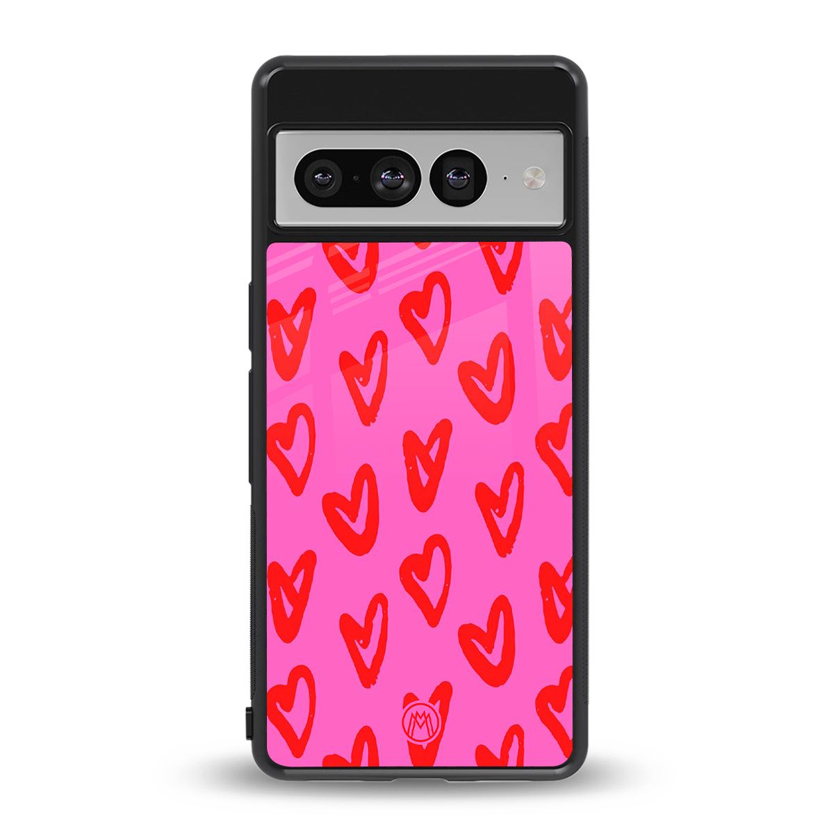 hot pink soul back phone cover | glass case for google pixel 7 pro
