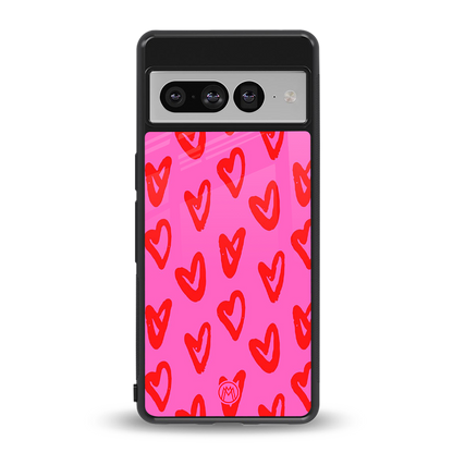 hot pink soul back phone cover | glass case for google pixel 7 pro