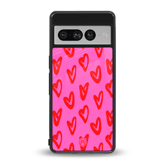 hot pink soul back phone cover | glass case for google pixel 7 pro