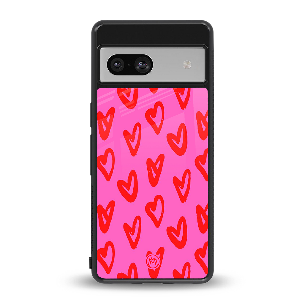 hot pink soul back phone cover | glass case for Google Pixel 7