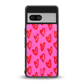 hot pink soul back phone cover | glass case for Google Pixel 7A