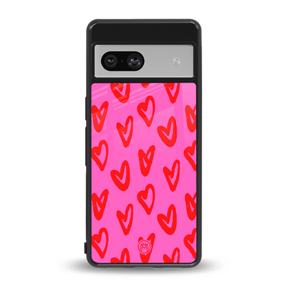 hot pink soul back phone cover | glass case for Google Pixel 7A