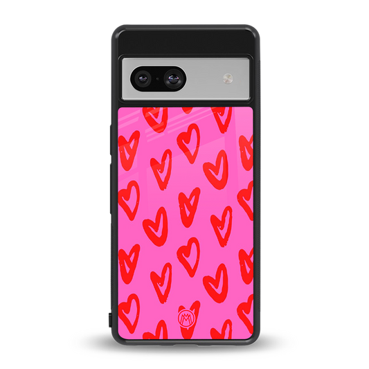 hot pink soul back phone cover | glass case for Google Pixel 7A