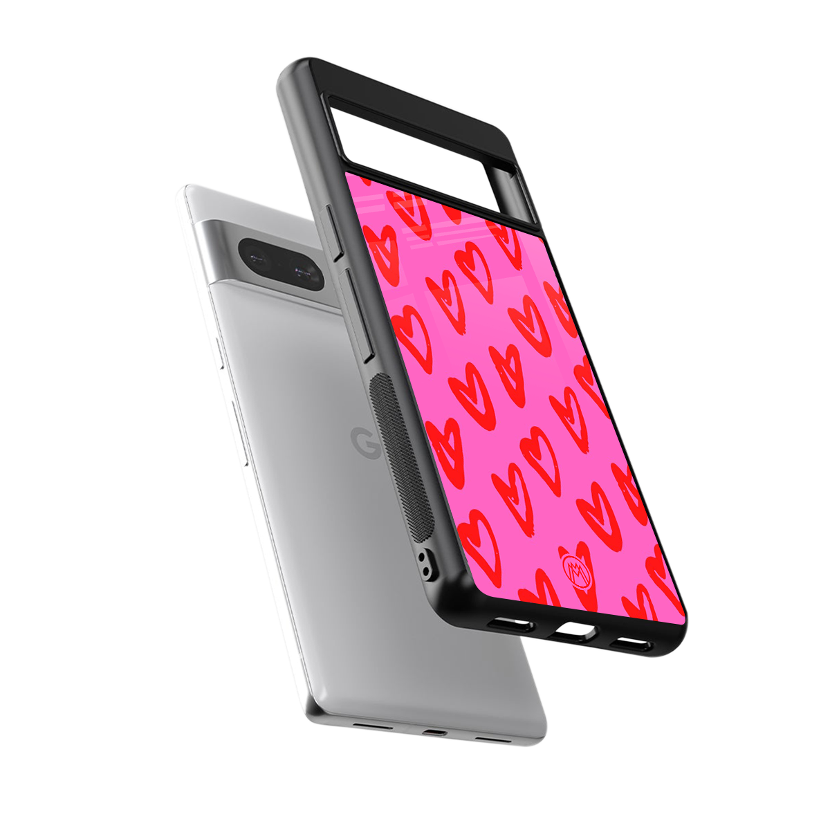 hot pink soul back phone cover | glass case for Google Pixel 7