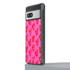 hot pink soul back phone cover | glass case for Google Pixel 7