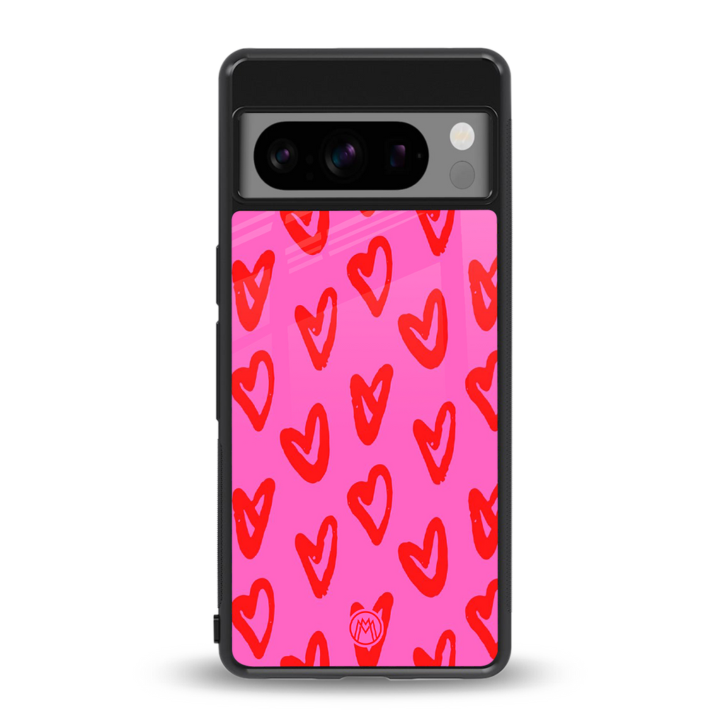 hot pink soul back phone cover | glass case for google pixel 8 pro