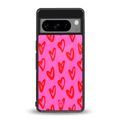 hot pink soul back phone cover | glass case for google pixel 8 pro