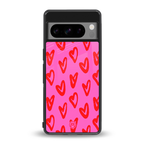 hot pink soul back phone cover | glass case for google pixel 8 pro