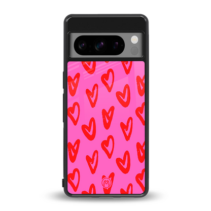 hot pink soul back phone cover | glass case for google pixel 8 pro