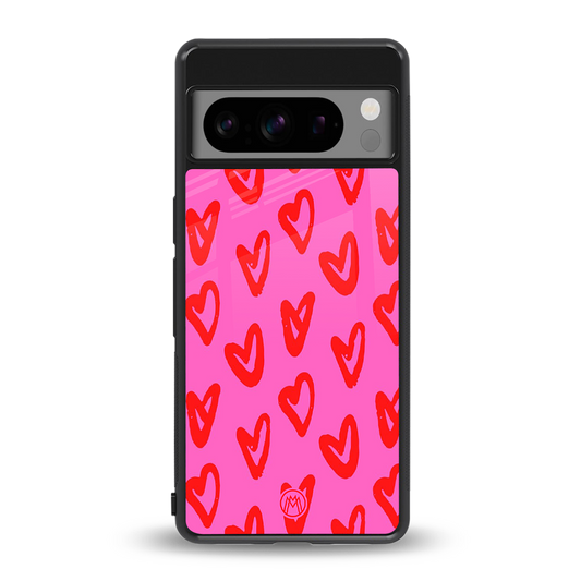 hot pink soul back phone cover | glass case for google pixel 8 pro