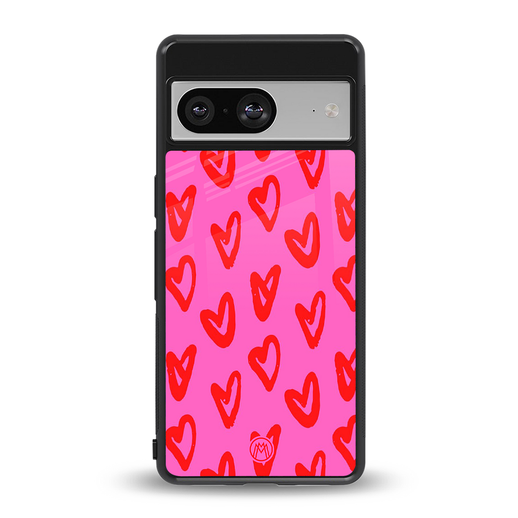hot pink soul back phone cover | glass case for Google Pixel 8