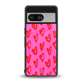hot pink soul back phone cover | glass case for Google Pixel 8