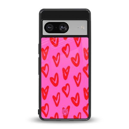 hot pink soul back phone cover | glass case for Google Pixel 8