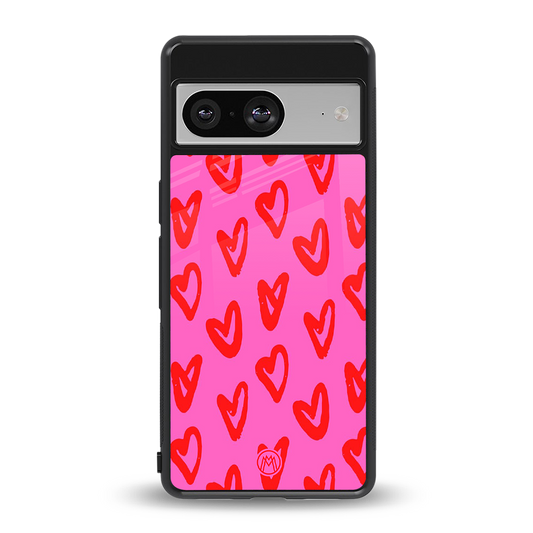 hot pink soul back phone cover | glass case for Google Pixel 8