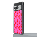 hot pink soul back phone cover | glass case for Google Pixel 8