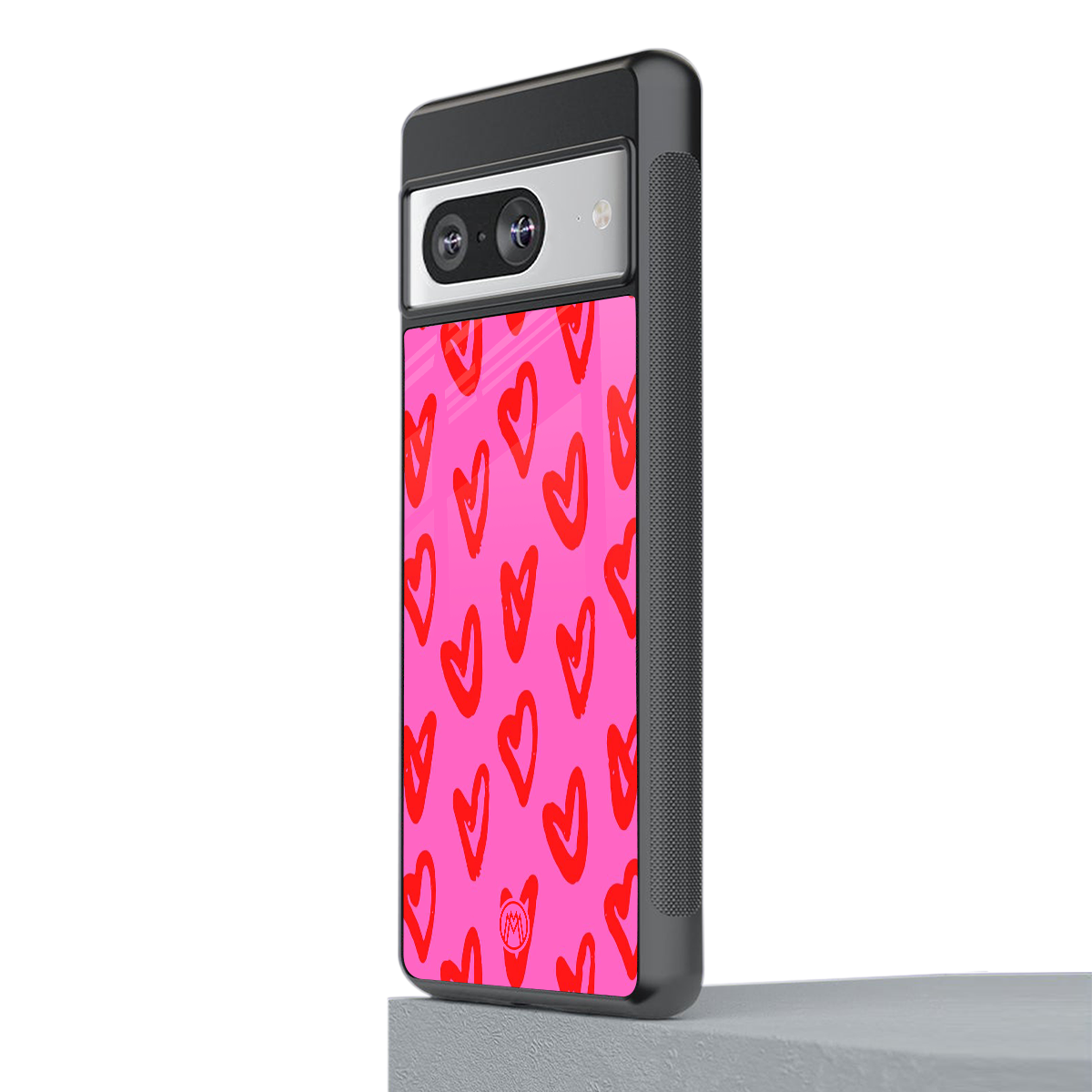 hot pink soul back phone cover | glass case for Google Pixel 8