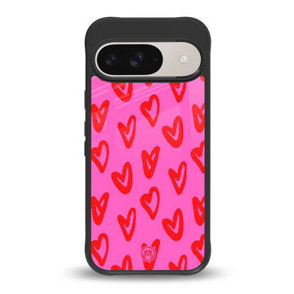 hot pink soul back phone cover | glass case for google pixel 9