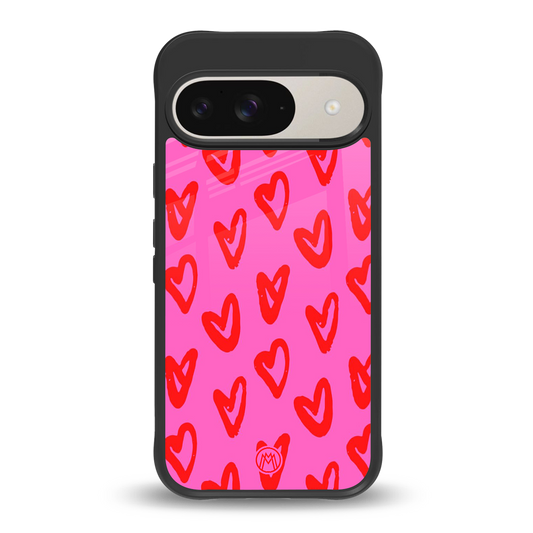 hot pink soul back phone cover | glass case for google pixel 9