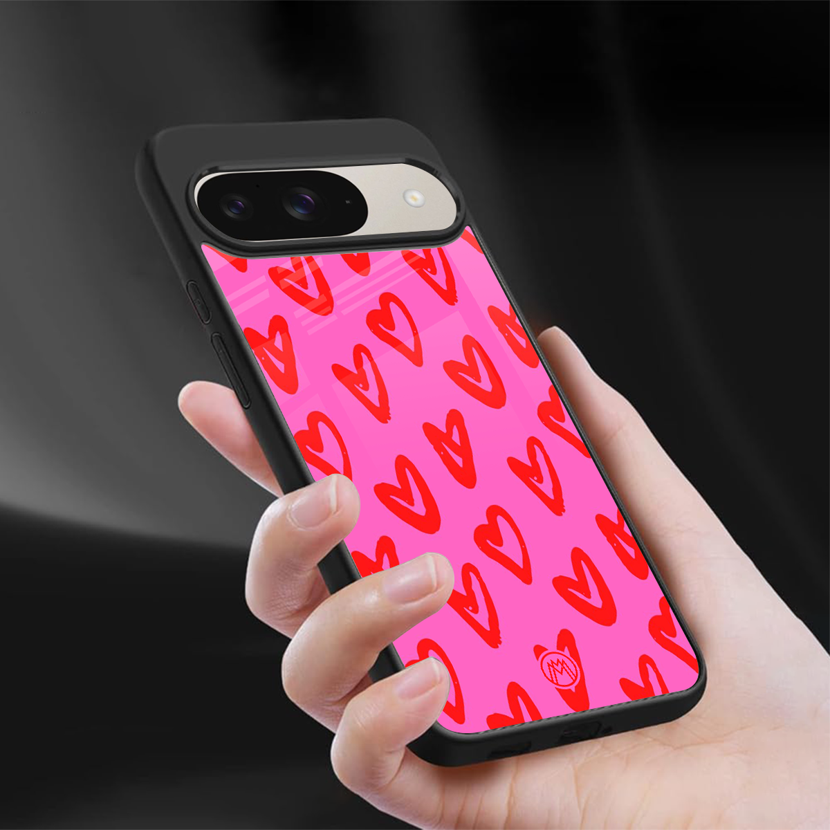 hot pink soul back phone cover | glass case for google pixel 9