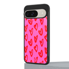 hot pink soul back phone cover | glass case for google pixel 9