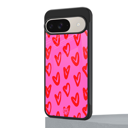 hot pink soul back phone cover | glass case for google pixel 9