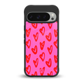 hot pink soul back phone cover | glass case for google pixel 9 pro