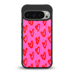 hot pink soul back phone cover | glass case for google pixel 9 pro