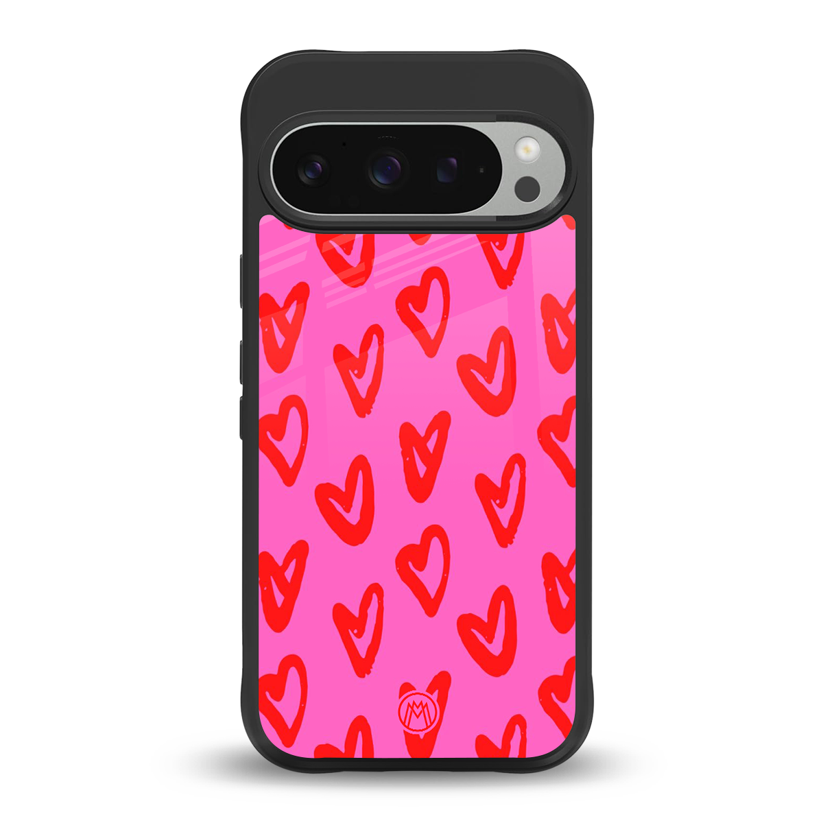 hot pink soul back phone cover | glass case for google pixel 9 pro xl