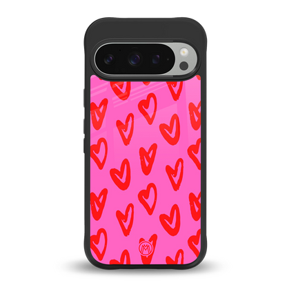 hot pink soul back phone cover | glass case for google pixel 9 pro xl
