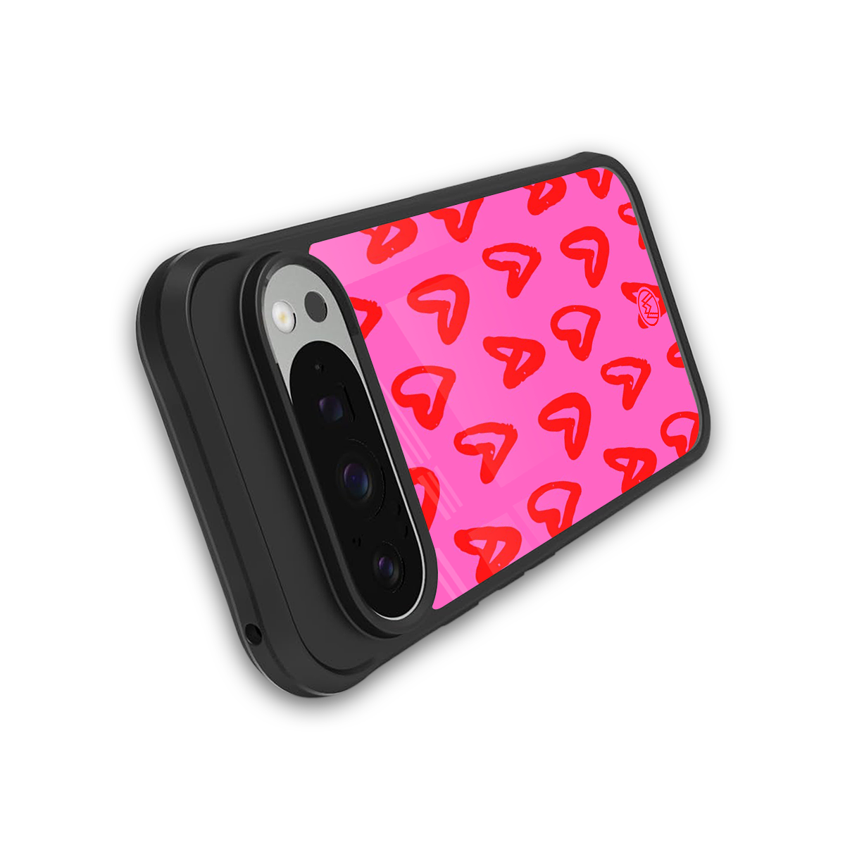 hot pink soul back phone cover | glass case for google pixel 9 pro xl