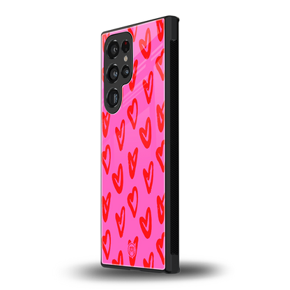 hot pink soul back phone cover | glass case for samsung galaxy s24 ultra