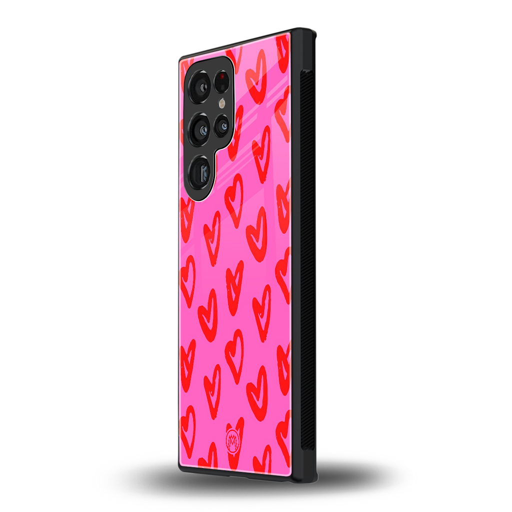 hot pink soul back phone cover | glass case for samsung galaxy s23 ultra