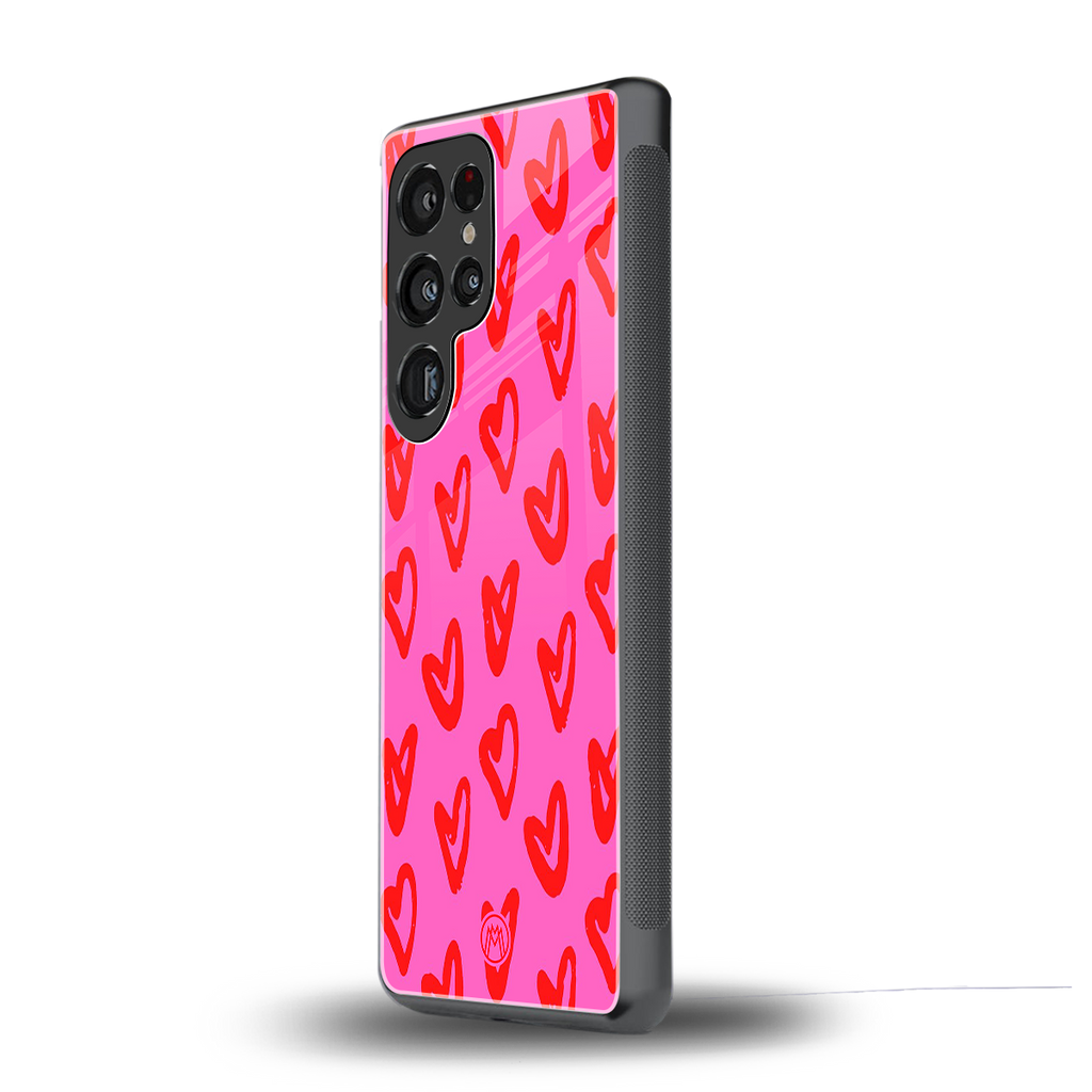 hot pink soul back phone cover | glass case for samsung galaxy s25 ultra