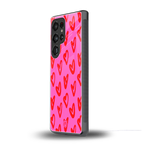 hot pink soul back phone cover | glass case for samsung galaxy s25 ultra