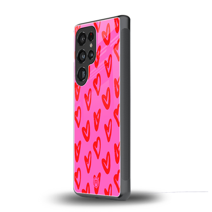 hot pink soul back phone cover | glass case for samsung galaxy s25 ultra