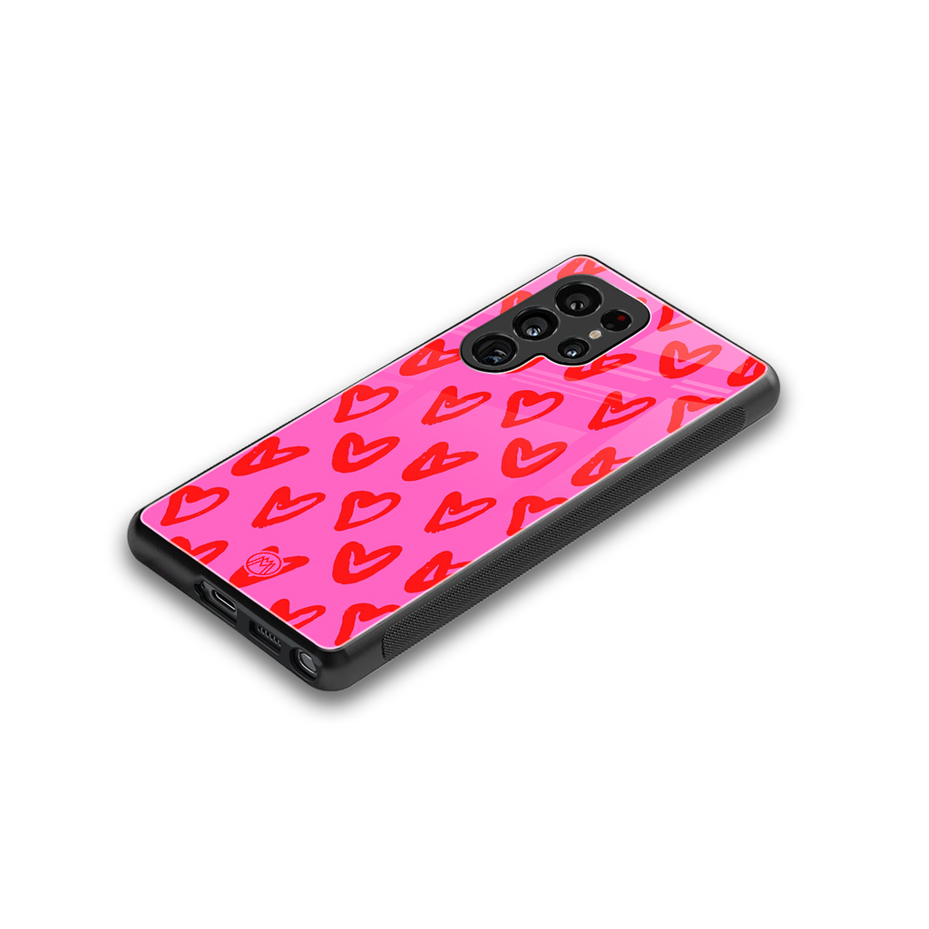 hot pink soul back phone cover | glass case for samsung galaxy s25 ultra