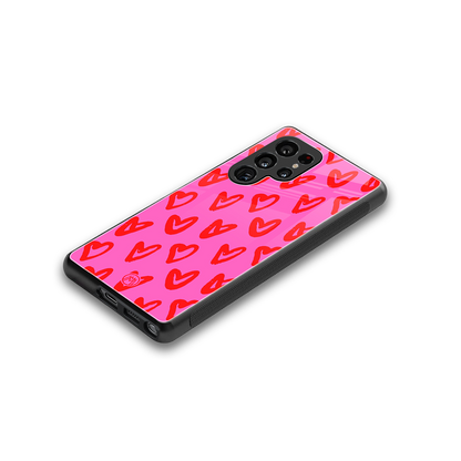 hot pink soul back phone cover | glass case for samsung galaxy s25 ultra